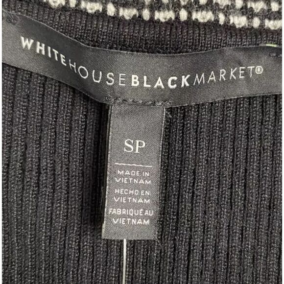 White House Black Market Women's Short Sleeve Shirt Size S/P Cable Knit - Picture 7 of 10